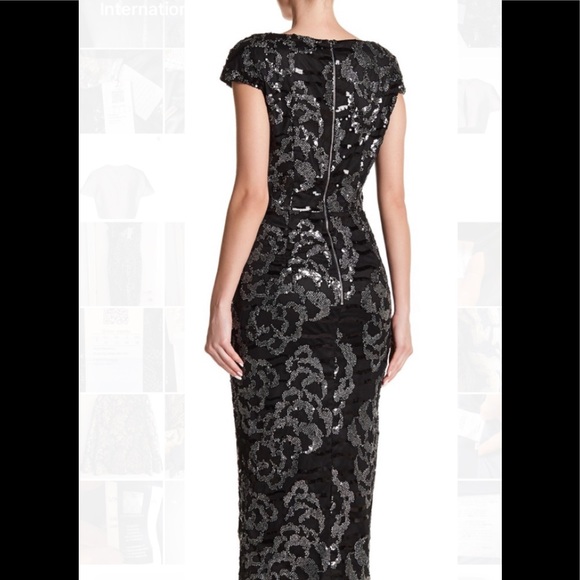 NWT Sequin Beaded Cocktail Sheath Sz 8-10 - Picture 2 of 13